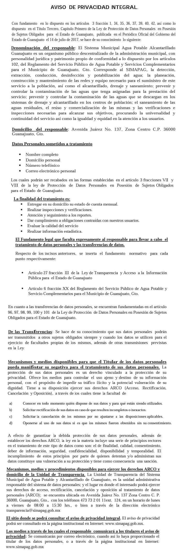 Privacidad